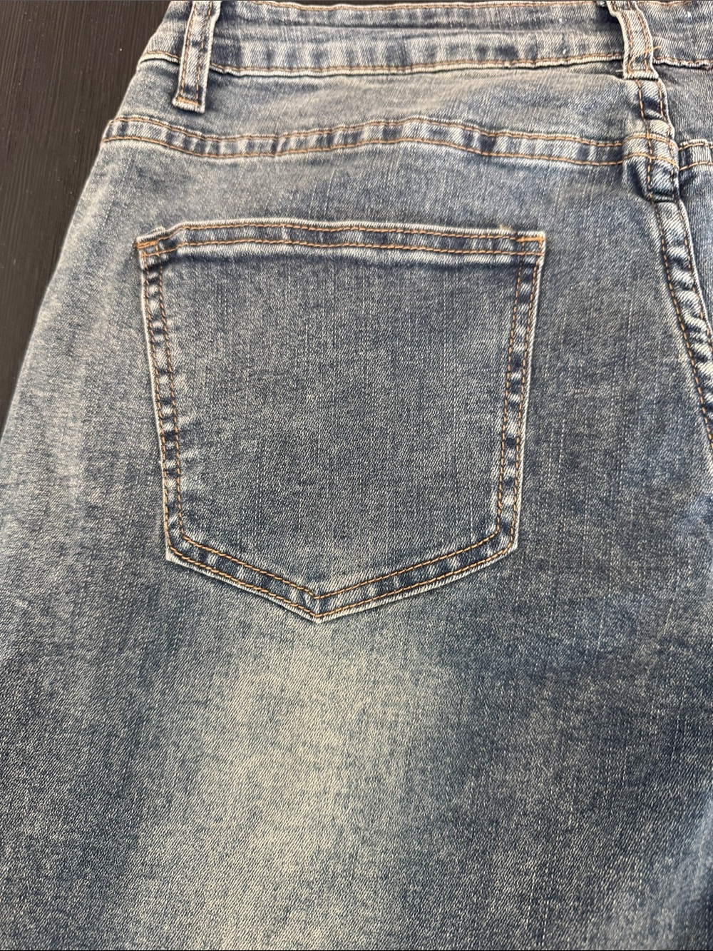 Bamboo Jeans High Rise Wide Leg Jeans Size 13 Medium Wash Stretch Denim Y2K - Picture 8 of 12